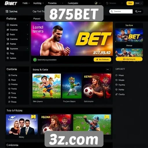 Interface do usuário no 875BET é intuitiva